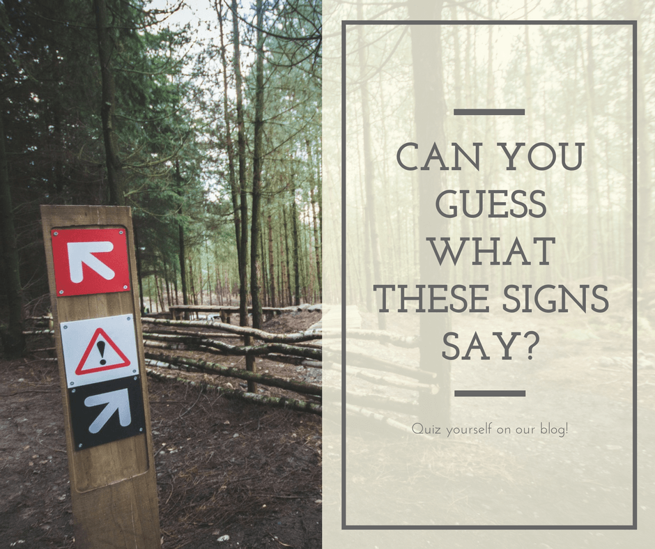 Can you guess what these signs say?