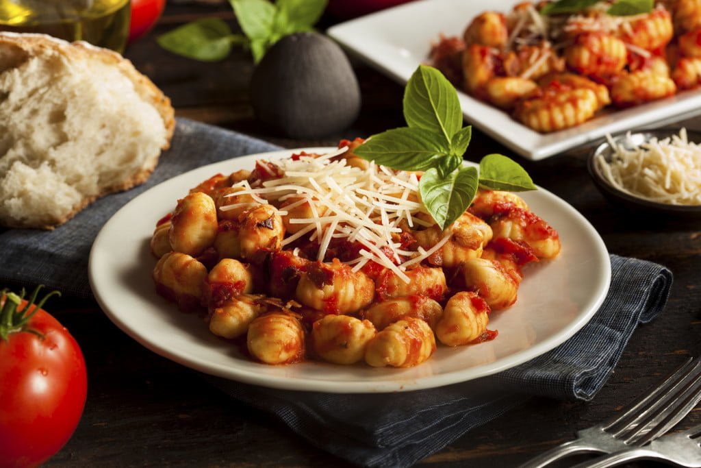 Homemade and Fresh Gnocchi, with Ricotta, Parmesan, flour and eggs