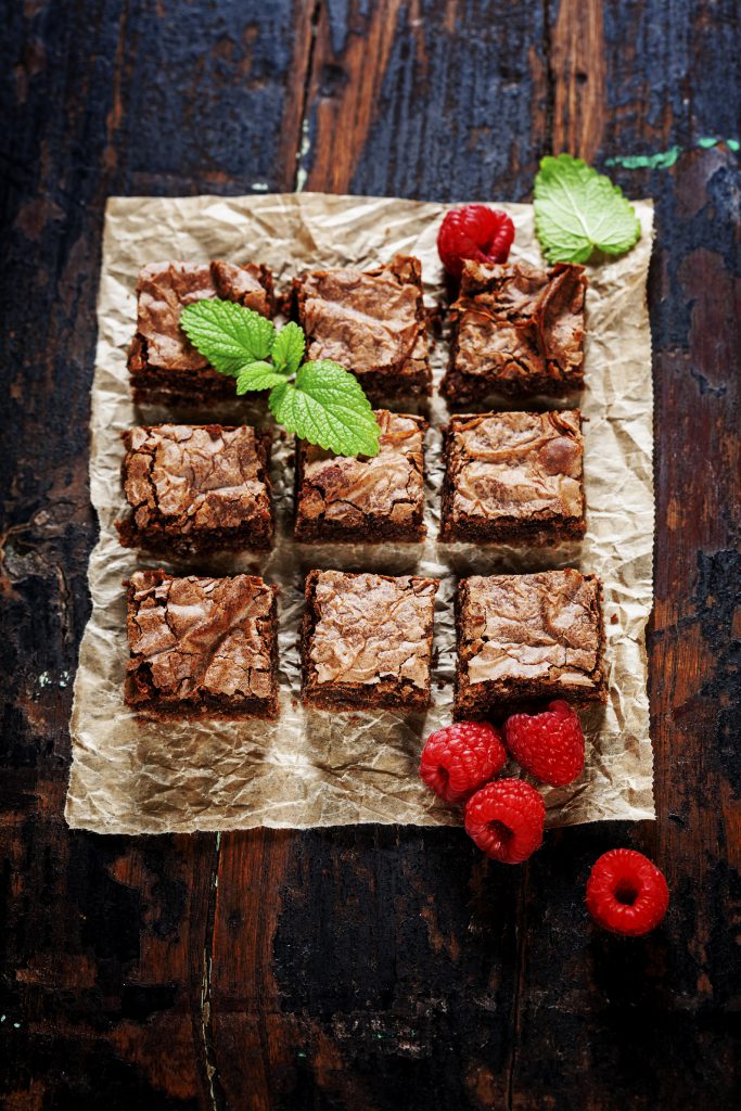 St. Patrick's Day Brownie, mint and chocolate